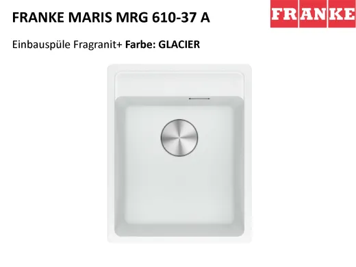 FRANKE Kchensple Maris MRG 610-37 A HLB Fragranit+ Granitsple / Einbausple mit Siebkorb als Stopfenventil
