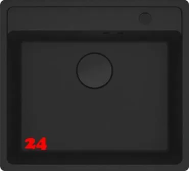 ✅ FRANKE Kchensple Maris MRG 610-52 A HLB Fragranit+ Granitsple Black Matt - Black Collection Einbausple mit Siebkorb als Drehknopfventil