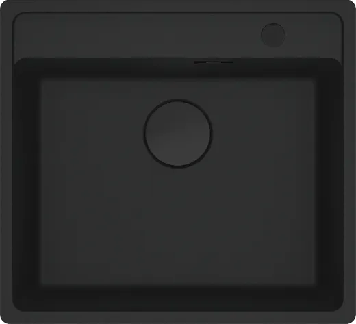 ✅ FRANKE Kchensple Maris MRG 610-52 A HLB Fragranit+ Granitsple Black Matt - Black Collection Einbausple mit Siebkorb als Drehknopfventil