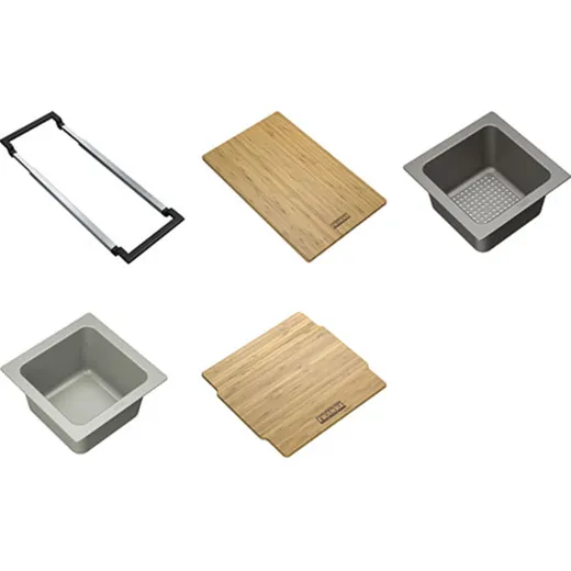 FRANKE ALL-IN Zubehr SET 2 Teleskopierbare Schiene passend fr alle Beckenmae von 340mm bis 540mm (112.0655.482)