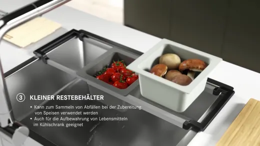 FRANKE ALL-IN Zubehr SET 2 Teleskopierbare Schiene passend fr alle Beckenmae von 340mm bis 540mm (112.0655.482)