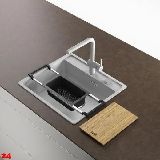 FRANKE ALL-IN Zubehr SET 1 Teleskopierbare Schiene passend fr alle Beckenmae von 340mm bis 540mm (112.0655.481)