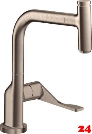 AXOR Küchenarmatur Citterio Select Brushed Nickel PVD Einhebelmischer 230 mit Ausziehauslauf und Select-Knopf (39861820) AXOR Küchenarmatur Citterio Select Brushed Nickel PVD Einhebelmischer 230 mit Ausziehauslauf und Select-Knopf (39861820)
