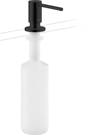 AXOR Uno Seifenspender Mattschwarz Splmittelspender / Dispenser mit Druckbettigung (42818670)