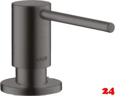 AXOR Uno Seifenspender Brushed Black Chrome PVD Splmittelspender / Dispenser mit Druckbettigung (42818340)