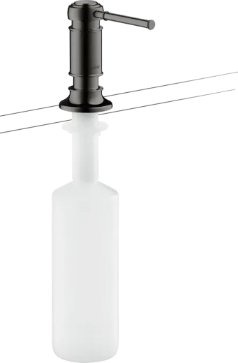 AXOR Montreux Seifenspender Polished Black Chrome PVD Splmittelspender / Dispenser mit Druckbettigung (42018330)