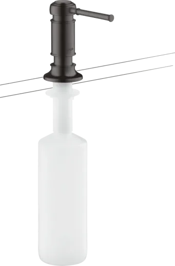 AXOR Montreux Seifenspender Brushed Black Chrome PVD Splmittelspender / Dispenser mit Druckbettigung (42018340)