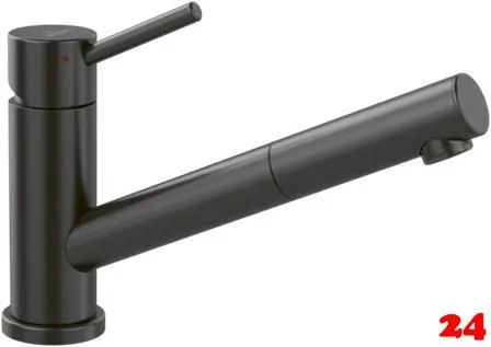 Villeroy & Boch Küchenarmatur Como Shower-ND Einhebelmischer Anthracite (PVD) mit Zugauslauf Niederdruck Villeroy & Boch Küchenarmatur Como Shower-ND Einhebelmischer Anthracite (PVD) mit Zugauslauf Niederdruck