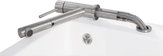 Villeroy & Boch Kchenarmatur Como Shower Window Einhebelmischer Anthracite (PVD) mit Zugauslauf zur Vorfenstermontage