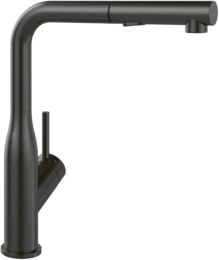 Villeroy & Boch Kchenarmatur Subway Style Shower Einhebelmischer Anthracite (PVD) mit Zugauslauf und Brausefunktion