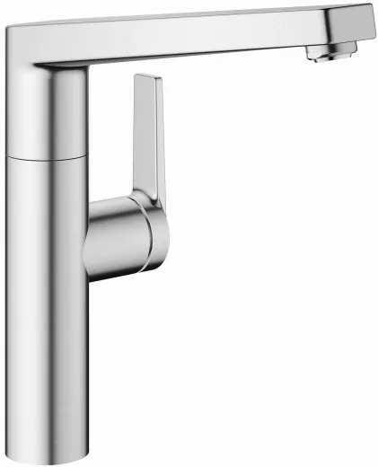 KWC Kchenarmatur Domo E 10.701.013.700FL Einhebelmischer Edelstahl massiv mit Festauslauf (124936)