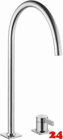 KWC Kchenarmatur Era 10.392.023.700FL Einhebelmischer Edelstahl massiv mit Festauslauf 2-Loch Montage (124396)