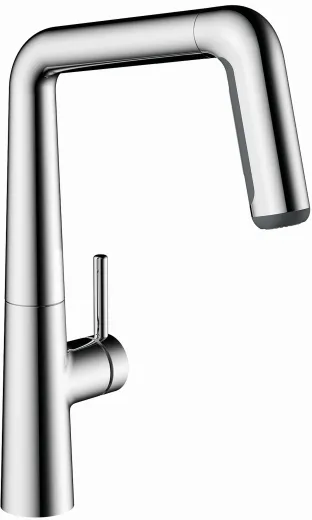 KWC Kchenarmatur Kio 10.481.002.000FL Einhebelmischer Chrom mit Zugauslauf und Brausefunktion (125202)