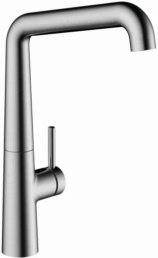 KWC Kchenarmatur Kio 10.481.012.127FL Einhebelmischer Decor Steel mit Festauslauf (125201)