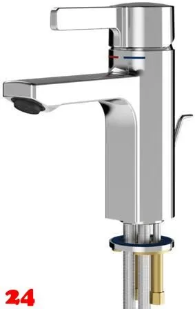 KWC PROFESSIONAL F5L-Mix Einhebel-Standbatterie F5LM1035 DN 15 fr Waschanlagen mit Zugstange