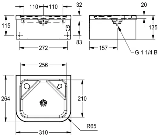 KWC PROFESSIONAL Anima Wandtrinkbrunnen ANMX21ES ohne berlauf fr Wandmontage