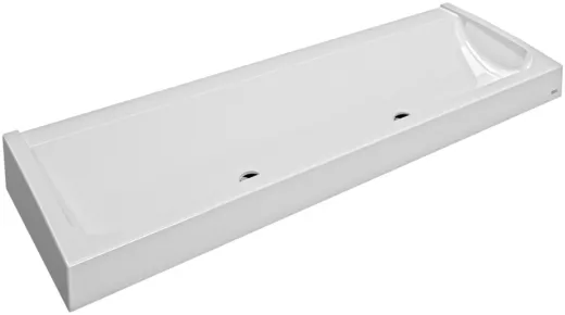 KWC PROFESSIONAL Futura exklusiv Waschrinne SANW2100 MIRANIT fr Wandmontage oder freistehende doppelreihige Montage (2100mm)