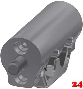 KWC PROFESSIONAL Doppelklemmbrcke ACXM1004 fr Waschbatterien mit bereinander liegenden Wasseranschlssen passend zu Wand-Wascharmaturen