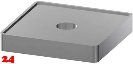 KWC PROFESSIONAL Montageadapter ZAQFU0001 fr mittlere Sttzsule zur Montage von doppelreihigen Armatureneinheiten auf Waschrinne