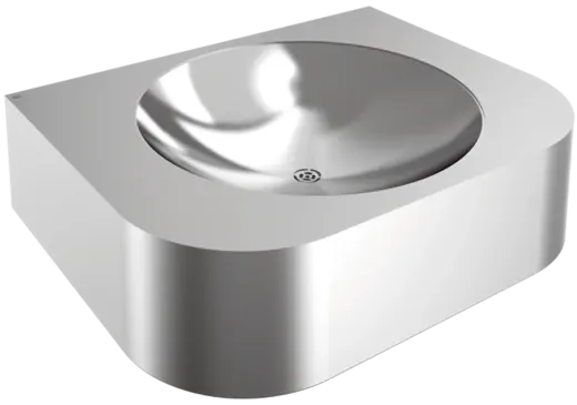 KWC PROFESSIONAL Anima Einzelwaschtisch ANMX502 fr Wandmontage fugenlos eingeschweites Becken