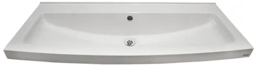 FRANKE MIRANIT Waschrinne SOLX1200 fr Wandmontage ohne Armaturenbohrung fr 2 Waschpltze (1200mm)