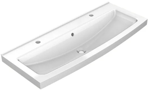 FRANKE MIRANIT Waschrinne SOLX1200T fr Wandmontage mit 2 Armaturenbohrungen fr 2 Waschpltze (1200mm)