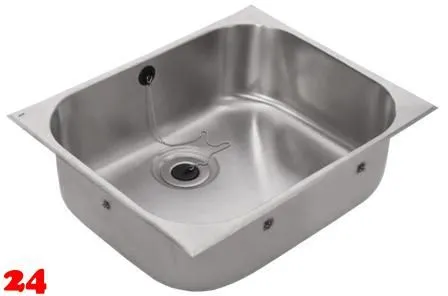KWC PROFESSIONAL Anima Einlegebecken C20149N Einbaubecken als Mehrzweck- oder Ausgussbecken (Beckentiefe 250mm)