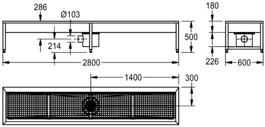 KWC PROFESSIONAL Sirius Schuh-und Stiefelreinigungsanlage SIRX741C zur Wandmontage mit 4 Reinigungspltzen