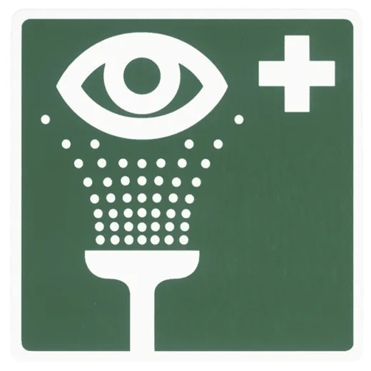 KWC PROFESSIONAL Sicherheitszeichen Augenspleinrichtung FAID903 fr Erste Hilfe Augen und Gesichtsdusche