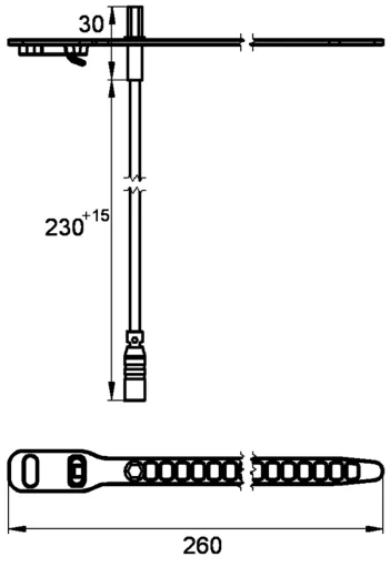 KWC PROFESSIONAL Einsteck-Temperaturfhler zur Wassermengenregulierung ZAQUA018 Warmwasserseite
