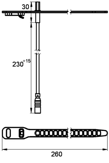 KWC PROFESSIONAL Einsteck-Temperaturfhler zur Wassermengenregulierung ZAQUA019 Kaltwasserseite