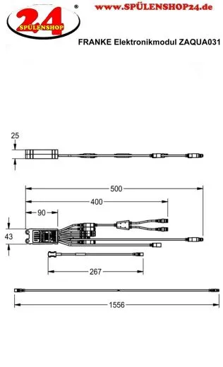 KWC PROFESSIONAL Elektronikmodul fr Trinkwasserwrmer ZAQUA031 Zur Einbindung in AQUA 3000 open