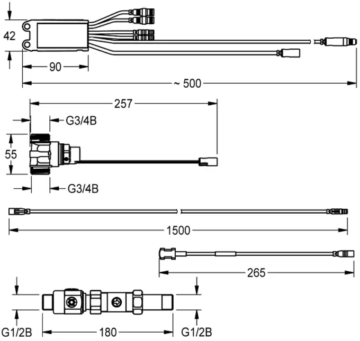 KWC PROFESSIONAL Elektronikmodul fr Systemsplung ZAQUA029 Zur Einbindung in AQUA 3000 open