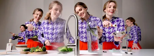 QUOOKER FRONT Edelstahl VAQ PRO3 mit CUBE 2 *Der Wasserhahn, der alles kann! (PRO3FTSSTCUBE)