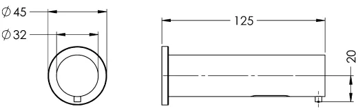 KWC PROFESSIONAL Rodan Elektronischer Seifenspender SD99-012 Hinterwandmontage opto-elektronisch gesteuerte Sensorik (2030054679)