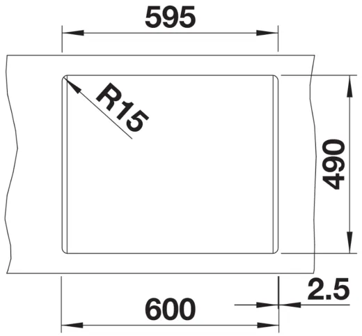 BLANCO Kchensple Naya 6 Silgranit PuraDurII Granitsple / Einbausple mit Handbettigung