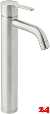 DAMIXA Waschtischarmatur Silhouet - Large Stahl PVD Badarmatur als Einhebelmischer mit Festauslauf