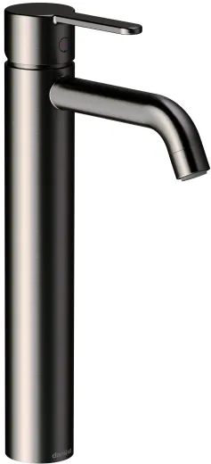 DAMIXA Waschtischarmatur Silhouet - Large Graphitgrau PVD Badarmatur als Einhebelmischer mit Festauslauf