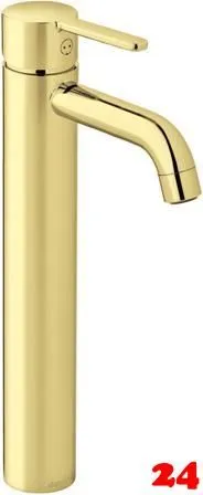 DAMIXA Waschtischarmatur Silhouet - Large Edelmessing PVD Badarmatur als Einhebelmischer mit Festauslauf DAMIXA Waschtischarmatur Silhouet - Large Edelmessing PVD Badarmatur als Einhebelmischer mit Festauslauf