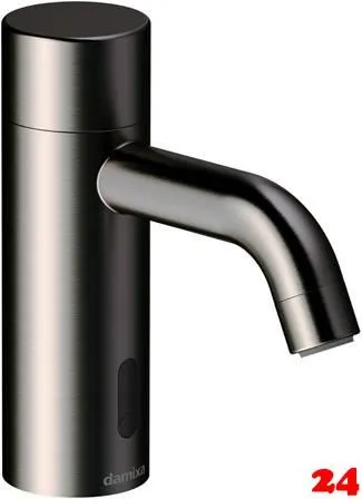 DAMIXA Waschtischarmatur Silhouet - Small Touchless Public Badarmatur Graphitgrau PVD Berhrungsloser Sensor opto-elektronisch gesteuert