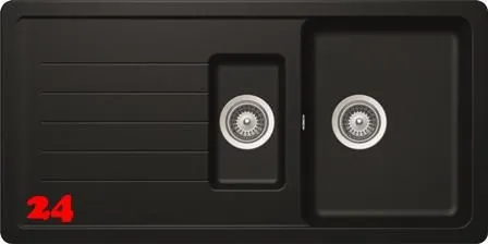 ❎ SCHOCK Kchensple Toledo D-150 Cristadur Nano-Granitsple / Einbausple mit Drehexcenter