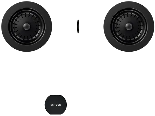 ❎ SCHOCK Kchensple Toledo D-150 Cristadur Nano-Granitsple / Einbausple mit Drehexcenter