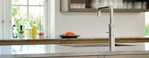 ✅ QUOOKER FUSION Square Festauslauf Voll Edelstahl Kchenarmatur mit 5 in 1 Funktion und elektronischer Steuerung (FNSSST) {NUR Armatur}