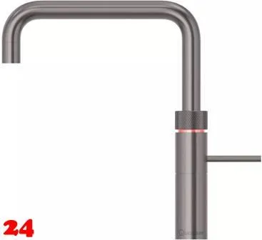 QUOOKER FUSION Square Festauslauf Gunmetal PVD Kchenarmatur mit 5 in 1 Funktion und elektronischer Steuerung (FNSGME) {NUR Armatur}