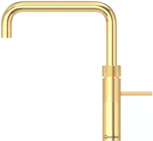 QUOOKER FUSION Square Festauslauf Gold Edition Kchenarmatur mit 5 in 1 Funktion und elektronischer Steuerung (FNSGLD) {NUR Armatur}