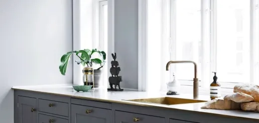 QUOOKER FUSION Square Festauslauf Messing Patina Kchenarmatur mit 5 in 1 Funktion und elektronischer Steuerung (FNSPTB) {NUR Armatur}