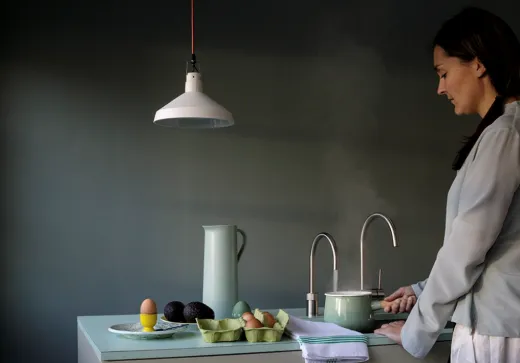 QUOOKER NORDIC Round Festauslauf Chrom Single Tap mit 3 in 1 Funktion und elektronischer Steuerung (NSRCHR) {NUR Armatur}