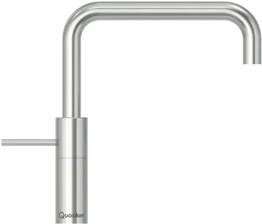 ✅ QUOOKER NORDIC Square Kchenarmatur Voll Edelstahl Einhebelmischer / Spltischarmatur mit Festauslauf 360 schwenkbarer Auslauf (NMSSST)