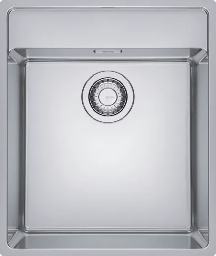 FRANKE Kchensple Maris MRX 210-40 A Edelstahlsple Slimtop / Flchenbndig mit Siebkorb als Stopfenventil