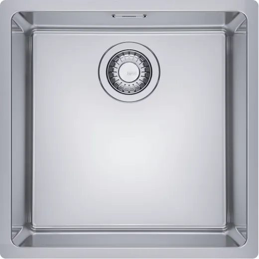 FRANKE Kchensple Maris MRX 210-40 Edelstahlsple Slimtop / Flchenbndig mit Siebkorb als Stopfenventil